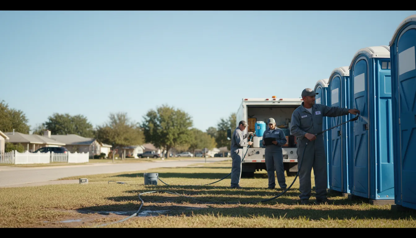 Long-Term Portable Toilet Rental in Florien, LA near me